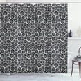 thumbnail image 1 of Ambesonne Black and White Shower Curtain, Spiral Pattern, 69"Wx84"L, Black and White, 1 of 3