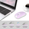 thumbnail image 7 of Wireless Keyboard and Mouse Combo, Cimetech Quiet Keyboard and Adjustable DPI Mouse Set, 2.4GHz USB Ultra Slim Silent Computer Keyboard and Mouse for Laptop, PC, Notebook, Desktop-Purple, 7 of 7