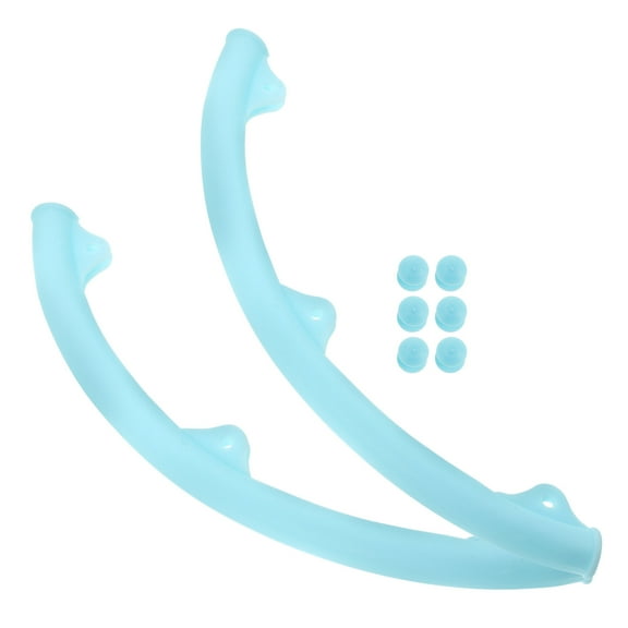 WEAVILUX Racket Frame Cover Universal Front Frame Covers Sky-Blue 1 Pair Curved