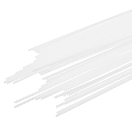 Uxcell PLA Filament Refills for 3D Printing Pen 10inch Length 40pcs White