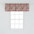 thumbnail image 2 of Ambesonne Floral Window Valance, Flower Petals Florets, 54" X 18", Pink Brown and Teal, 2 of 3