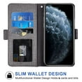 thumbnail image 2 of MINKUROW Wallet Case for iPhone 11 Pro Max 6.5 inch,Blocking Card Slot Stand Shockproof TPU Interior Case PU Leather Magnetic Protect Flip Cover Compatible with iPhone 11 Pro Max 6.5 inch,Gray, 2 of 5