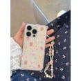 thumbnail image 6 of INS cute cat sweet love cake graffiti cartoon bracelet IMD phone case for iPhone 13 15 Pro Max 11 12 14 Promax back cover, 6 of 7