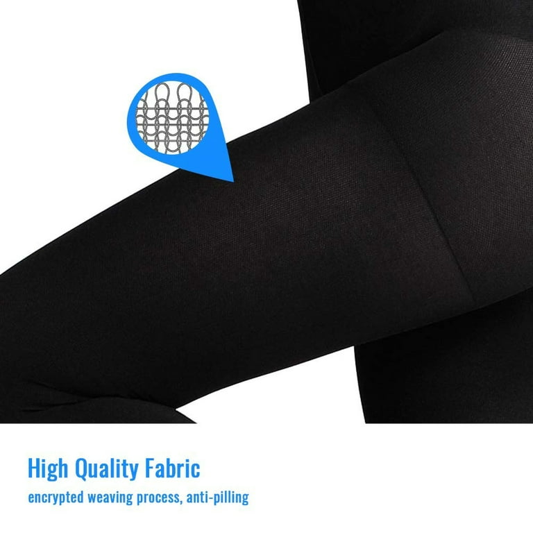 1 2 Pairs Compression Pantyhose 23-32 mmHg Opaque Graduated Support Hose  Stocking for Relieve Varicose Veins Edema Swelling