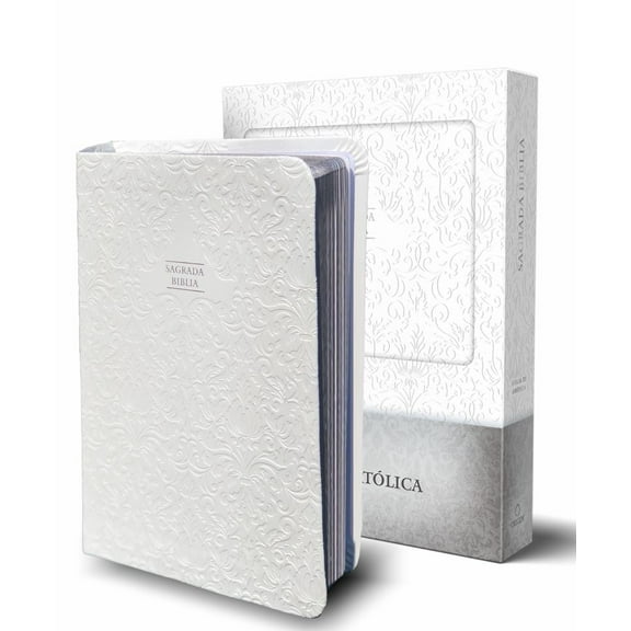 Biblia Católica en Español. Boda, Bautizo, Primera Comunión, Confirmación y Cumpleaños. Caja Blanca Regalo / Catholic Bible. Spanish-Language, Leathersoft, (Paperback)