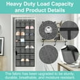 thumbnail image 4 of Scidweet Over The Door Shoe Organizer, 28 Large Fabric Pockets Hanging Shoe Rack Storage Organizer for Home and Dorm (Black), 4 of 6