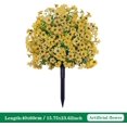 thumbnail image 2 of 23.6in Artificial Violet Ball Topiary Trees with Ground Spikes,Artificial Boxwood Topiary Ball Trees,Fade Resistant Faux Artificial Shrubs Tree for Indoor Outdoor Front Porch Decor (Yellow, 1 PC), 2 of 14