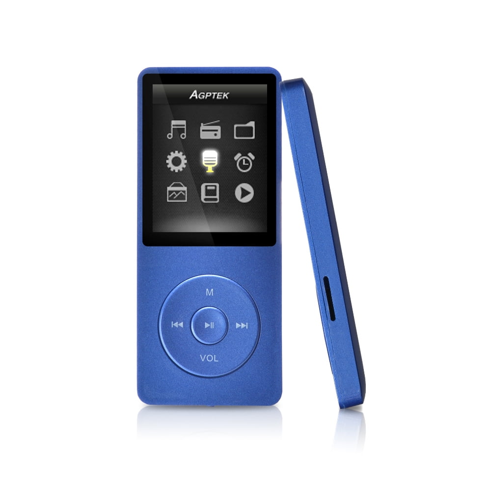 AGPtek MP3 8GB & 70 Hours Playback Lossless Sound Music Player (Supports up to 64GB) - Walmart.com