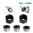 thumbnail image 4 of LAVIE 5-Piece Woodworking Router Collet Adapter Set - 6mm & 6.35mm Carbon Steel Nuts for Precision Tool Conversion, Easy Installation & Durable Performance in Chamfer Machine Accessories, 4 of 5