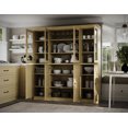 thumbnail image 1 of Palace Imports 100% Solid Wood Kitchen Pantry Storage Cabinet with Solid, Clear Glass Doors and Adjustable Shelves, Yellow, 1 of 6