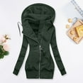 thumbnail image 2 of Women Solid Color Coat Button Down Overcoat Long Sleeve Cardigan Warm Winter Overcoat Fluffy Jacket Windproof Outer Coat, 2 of 2