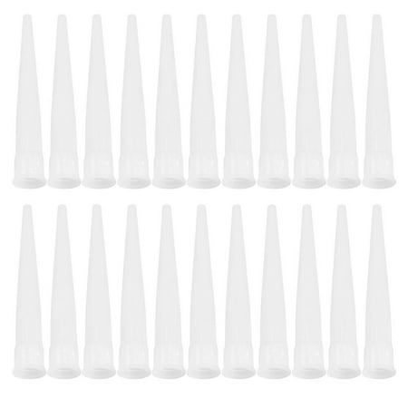 

60pcs Durable Plastic Tube Nozzles Caulk Nozzles Disposable Caulking Nozzle Tips