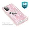 thumbnail image 2 of Samsung Galaxy S21 Plus 5G Case, Rosebono Graphic Design Shockproof Impact Resistant Protective Full-Body Rugged Clear Hybrid Bumper Case for Samsung Galaxy S21 Plus 5G (Pink Shell), 2 of 5