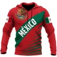 thumbnail image 4 of Sudadera con capucha de águila mexicana para hombre, emblema de México, bandera nacional, estampado 3D, sudaderas con capucha de manga larga, ropa unisex informal de gran tamaño, 4 of 5
