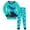 8Mint Green, variant on GobdXE Boys Christmas Santa Snowflake Print 2‑Piece Long Sleeve Pajama Set Size:6-7 Years