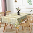 thumbnail image 3 of Duangreer Rectangle Tablecloth, Retro Checkered Pumpkin Pattern, Waterproof Wrinkle Resistant, 60 x 84 Inch, Washable Table Cover for Restaurant Picnic Indoor Outdoor, 3 of 6