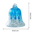 thumbnail image 4 of Christmas Glass Bell Holiday Ornament, Festive Decoration for Tree and Home, Seasonal Gift Idea for Christmas Parties, 4 of 4