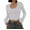 White, variant on WNEGSTG Long Sleeve Shirts for Women Leisure Sexy Tight Elastic Solid T Shirt Top White