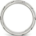 thumbnail image 2 of Stainless Steel Brushed And Polished 8mm Grooved Band (Size 7.5) Made In China sr54-7.5, 2 of 5