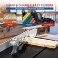 thumbnail image 6 of Yeshouse 8-inch Table Saw for Jobsite, 6.7-Amp Copper Motor, Cutting Speed up to 3576RPM, 24T Blade, Compact Portable Table Saw Kit, with Sliding Miter Gauge DIY Woodworking and Furniture Making, 6 of 7