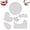 Clear, variant on Hen Shape Bowl Cozy Template: Chicken Shaped Egg Basket Template Set, 6 Pieces Acrylic Pattern Template, Easter Basket DIY Quilting Template Set, Sewing Baskets Template Home Sewing Art (S)
