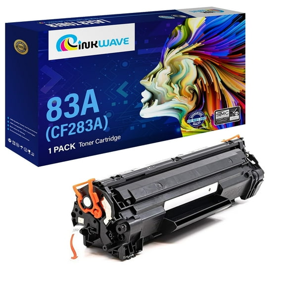 InkWave Compatible Toner Cartridge Replacement for HP 83A / CF283A (Black,1 Pack)