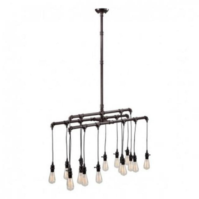 Zuo Modern 98268 Plafonnier en Maldonite Rouille Noir