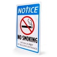 thumbnail image 6 of Bolthead Industrial No Smoking Signs for Business, Pre-Drilled Metal 18x12", 6 of 6