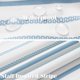 thumbnail image 2 of Cortina de Ducha Jinchan Azul y Blanca Moderna 180x180 cm, 2 of 8