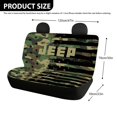 thumbnail image 4 of Chririnla Camouflage Rear Bench Seat Covers, 2 Pack Stretch Dirt and Scratch Proof Covers for SUV Truck and Automotive Interior, 4 of 4