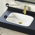 thumbnail image 3 of Avancer 36" Wall-Mounted Bathroom Vanity in White Oak with Black Marble Sink Top, 3 of 7
