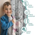 thumbnail image 3 of Blackout Kids Curtains,Pioneer Flower Floral Print Pattern Childrens Insulated Curtains Set Of 2,Bedroom Essentials,Toddler Room Decor 42"x63", 3 of 5