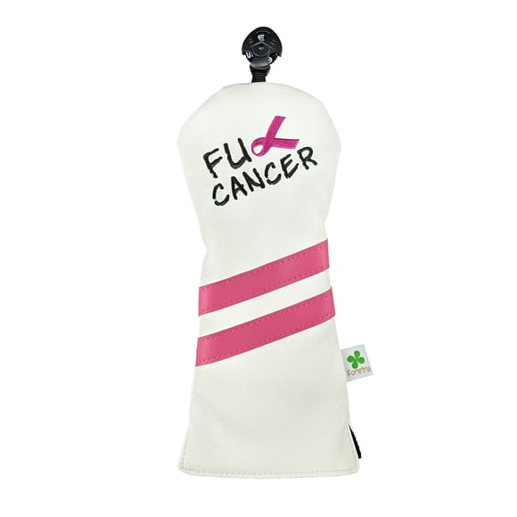 Foretra Driver Headcover - Limited Edition F U Cancer Design Golf Club Covers - Fairway Wood Head Covers Hybrid Headcover Novelty Golf Accessory for Most Brands (Fairway Wood)