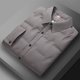 thumbnail image 2 of Chaqueta de plumón ligera de otoño e invierno para hombre, nueva chaqueta de plumón de pato blanco con solapa corta, abrigo de lujo ligero de negocios, ropa, 2 of 5