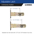 thumbnail image 3 of Brinks Contemporary Single Cylinder Deadbolt, Matte Black, 3 of 7