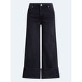 thumbnail image 5 of Scoop Women's and Women's Plus Mid Rise Cuffed Wide Leg Jeans, Sizes 0-28W, 5 of 5