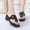 Black, variant on Bedroom Slippers Women Casual Trendy Walking Womens Summer Sandals Rhinestone Shiny Slippers Wedge Sandals Sandals Beach Slide Sandals Outdoor Non-Slip Slide Sandals Valentines Day Gifts