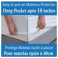 thumbnail image 3 of Ultra Soft Quilted Mattress Protector 100% Cotton Fitted Non-Slip, Twin, 3 of 5