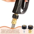 thumbnail image 2 of Mosiee Pressure Washer Adapter Set M22 14Mm To 3/8 Inch Quick Connect Quick Release Coupler Kit Male Plug Female Socket, 2 of 9