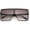 Black / Lavender, variant on Super Oversize Square Sunglasses Flat Top Neutral Color Flat Lens 69mm (Black / Lavender)