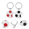 thumbnail image 3 of KAKOWELY 4 llaveros de balón de fútbol con abrebotellas, recuerdos de fiesta de cumpleaños de fútbol, llavero creativo de balón deportivo para mochila, decoraciones para fiesta de fútbol., 3 of 5