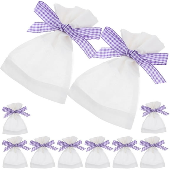 FUEENIRVA Fueenirva 10pcs Rectangular Lavender Sachet Bags Empty