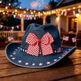 thumbnail image 1 of Independence Day Wreath Bows Decoration Ribbon Bows For Door Window Wall 4th Of July Memorial Day Party Decor, 1 of 6