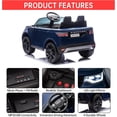thumbnail image 4 of Ourlova 12V Kids Electric Ride-On Car, Licensed Land Rover, Dual Motors, 3 Speeds, 4.5Ah Battery, Parental Control - Deep Blue, 4 of 8