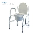 thumbnail image 4 of Lumex Silver Collection Steel Drop Arm 3-in-1 Comm 3-in-1 Commode, 4 of 4