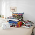 thumbnail image 5 of YST Watercolor Graffiti Comforter Set 7Pcs, Hip-Hop Tie Dye Bedding, Full Size, 5 of 5