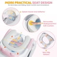 thumbnail image 4 of Asiento de inodoro Orzbow 2 en 1 con taburete rosa Potty Training, 4 of 7