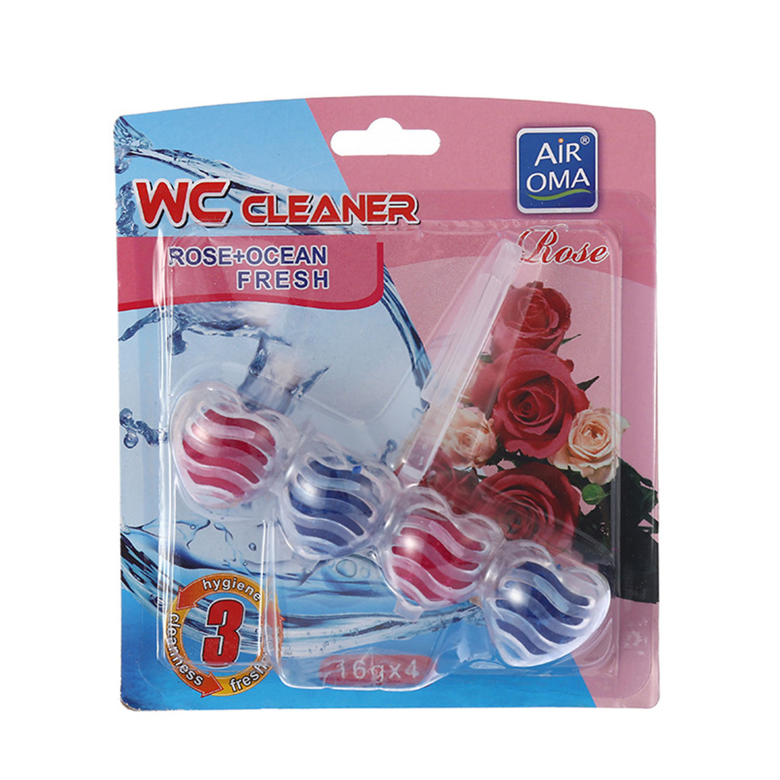 Younar 4 Pieces Soft Scrub Toilet Bowl Freshener Hangings Automatic Toilet Cleaning Ball with