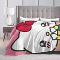 thumbnail image 5 of Hello Kitty Blanket, Super Soft Throw Blanket, Cozy Flannel Blankets For Boys Girls, Warm Blankets For Couch Sofa Bed, 50"X40", 5 of 9