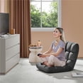thumbnail image 3 of Alden Design Floor Sofa Chair with 14 Adjustable Positions, Gray, 3 of 11